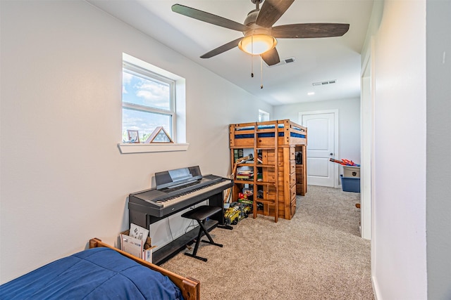 3135 Brazos River Dr, Granbury, TX 76048 - carpeted bedroom featuring ceiling fan