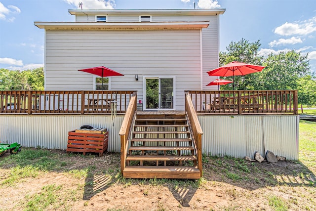 3135 Brazos River Dr, Granbury, TX 76048 - deck with stairs