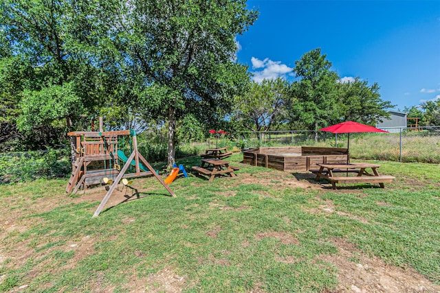 3135 Brazos River Dr, Granbury, TX 76048 - view of yard featuring a playground