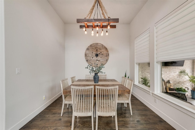 3900 Brazoria Dr, Prosper, TX 75078 - dining space with dark wood-style floors and a chandelier