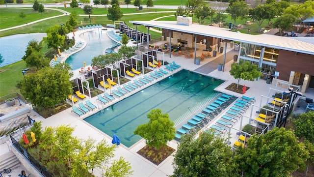 3900 Brazoria Dr, Prosper, TX 75078 - community pool featuring a patio area