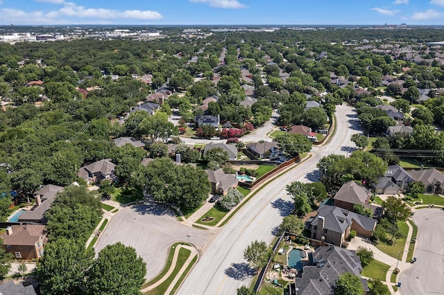 2705 Willowood Dr, Grapevine, TX 76051 - aerial view of property and surrounding area with nearby suburban area