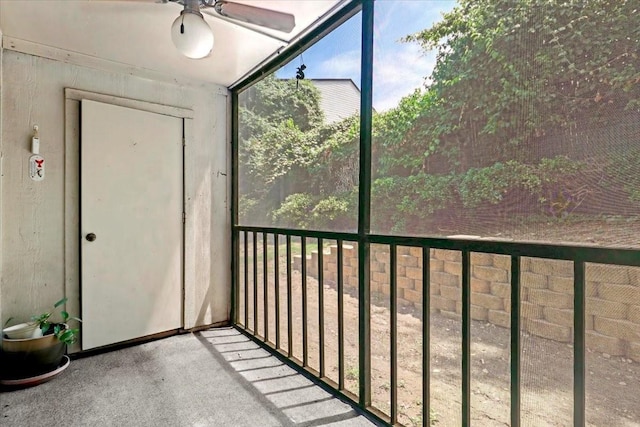 11460 Audelia Rd Unit 172, Dallas, TX 75243 - unfurnished sunroom featuring a ceiling fan