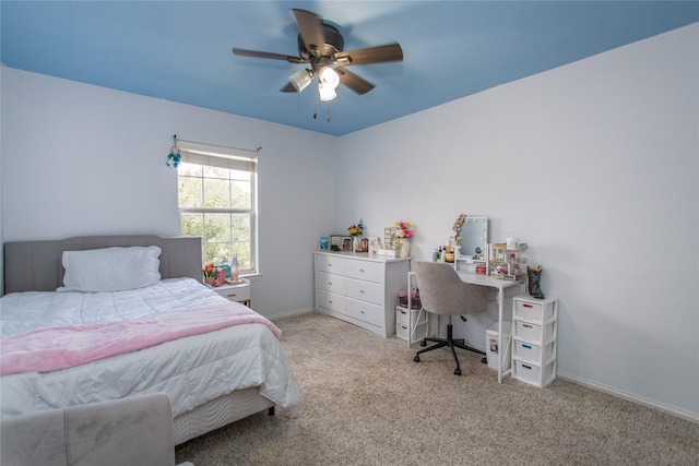 5216 Copper Creek Dr, Fort Worth, TX 76244 - bedroom featuring carpet floors and a ceiling fan