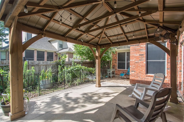 5216 Copper Creek Dr, Fort Worth, TX 76244 - view of patio / terrace with a gazebo