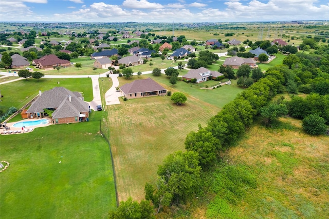 3217 S Bay Breeze Ln, Fort Worth, TX 76179 - aerial view of residential area featuring a pool