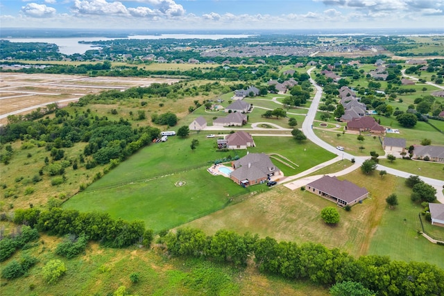 3217 S Bay Breeze Ln, Fort Worth, TX 76179 - aerial perspective of suburban area featuring a nearby body of water