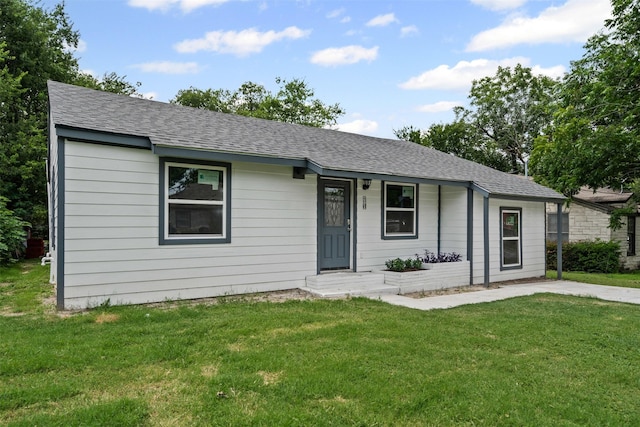 4236 Virginia Ln, Fort Worth, TX 76103 - single story home featuring a front lawn and roof with shingles