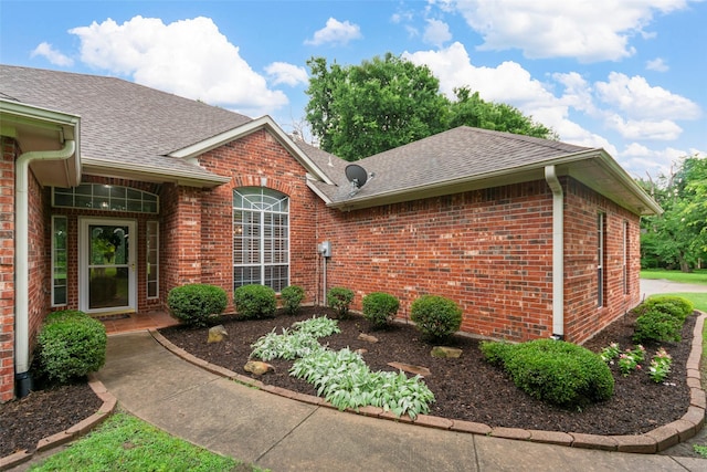 2403 Berry Grove Ct, Melissa, TX 75454 - view of side of property with a shingled roof and brick siding