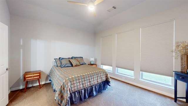 751 Kirby Dr, Argyle, TX 76226 - bedroom featuring carpet, ceiling fan, and vaulted ceiling