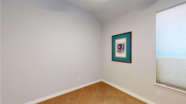 751 Kirby Dr, Argyle, TX 76226 - spare room featuring carpet and vaulted ceiling