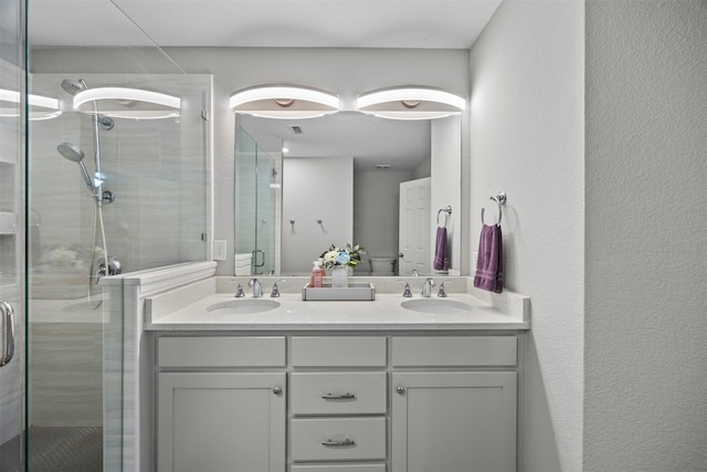 2316 Cavalry Dr, Fort Worth, TX 76177 - bathroom featuring a stall shower and double vanity