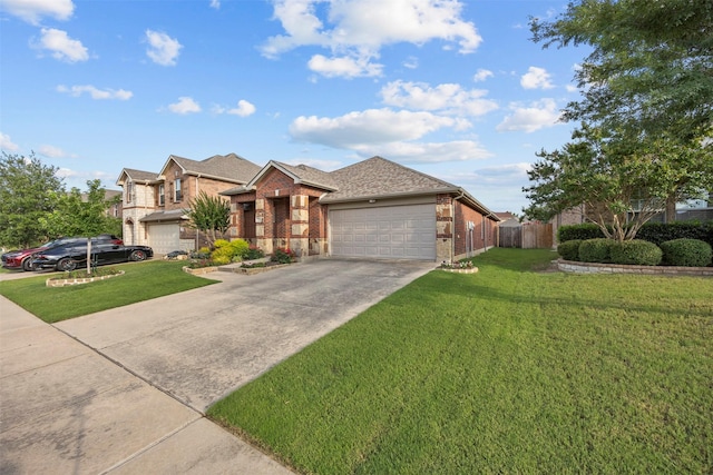 2316 Cavalry Dr, Fort Worth, TX 76177 - view of front of property featuring brick siding, an attached garage, driveway, and a shingled roof