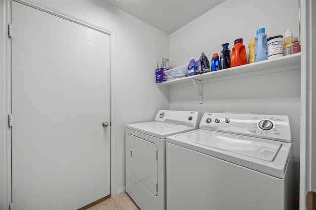 2316 Cavalry Dr, Fort Worth, TX 76177 - washroom with washing machine and dryer and light tile patterned floors