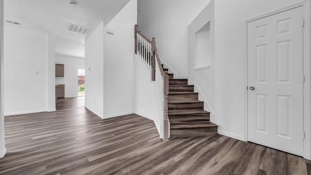 836 Snapdragon Ln, Plano, TX 75075 - stairway with wood finished floors and baseboards
