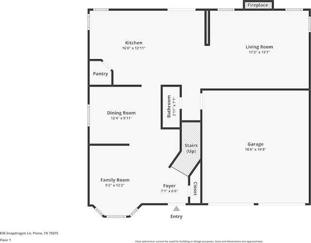 836 Snapdragon Ln, Plano, TX 75075 - view of home floor plan