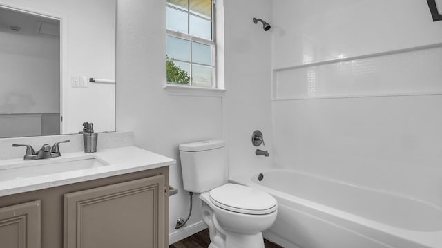 836 Snapdragon Ln, Plano, TX 75075 - full bath featuring vanity, shower / bath combination, and wood finished floors