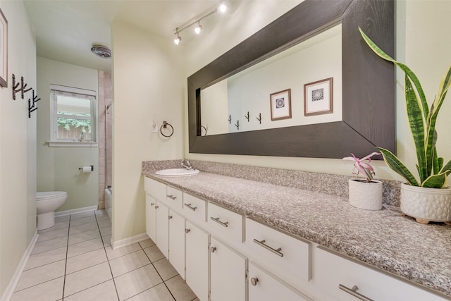 4204 Shipley Ct, Benbrook, TX 76116 - bathroom with vanity, tile patterned floors, and bathtub / shower combination