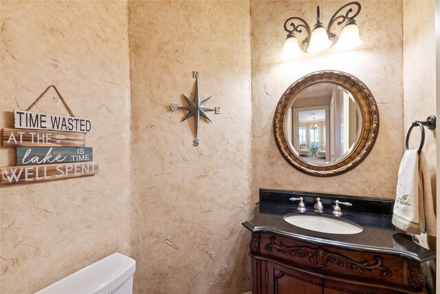 229 Lakeside Dr, Malakoff, TX 75148 - bathroom featuring toilet and vanity