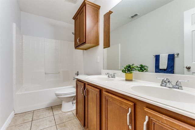 426 Bell Dr, Wylie, TX 75098 - full bath with double vanity, tile patterned flooring, and shower / tub combination