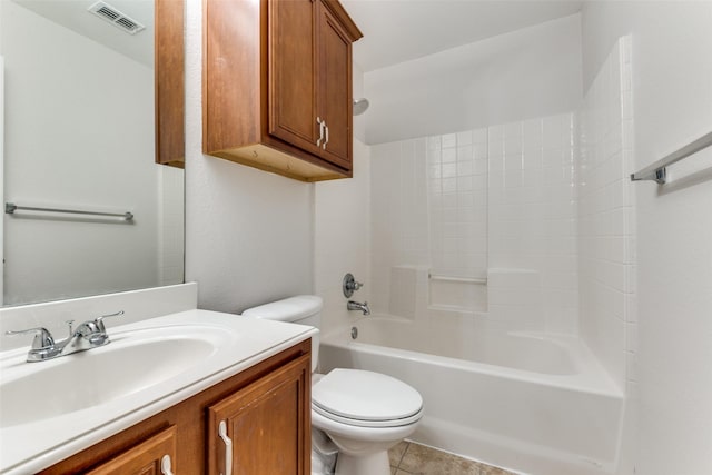 426 Bell Dr, Wylie, TX 75098 - bathroom featuring vanity, shower / tub combination, and tile patterned flooring