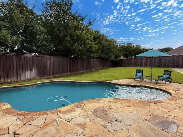 426 Bell Dr, Wylie, TX 75098 - view of swimming pool featuring a fenced backyard and a patio