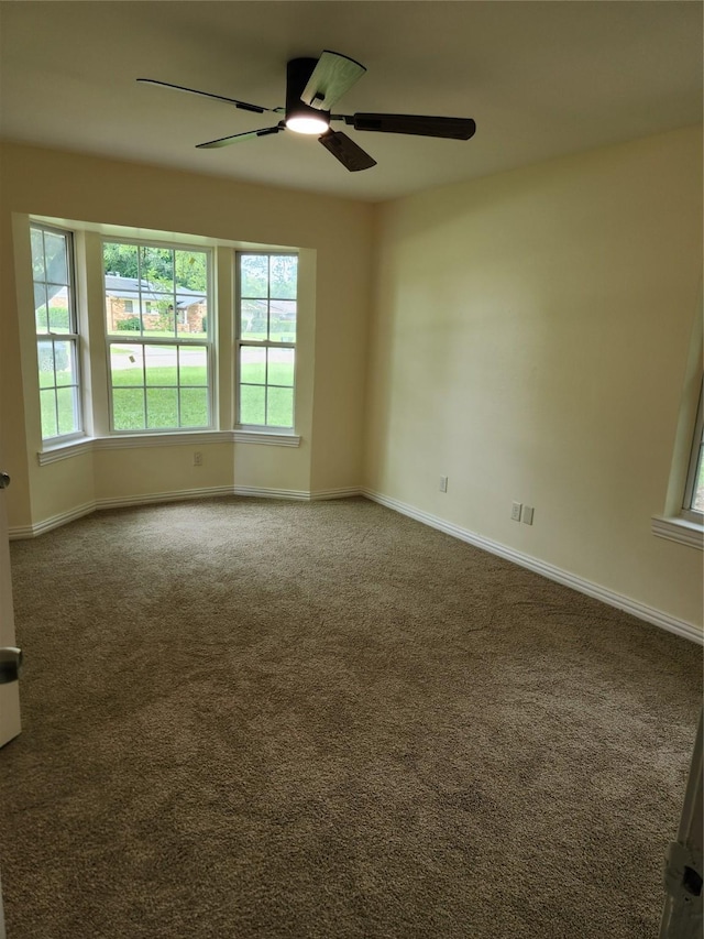 1721 Monaco Dr, Arlington, TX 76010 - spare room featuring carpet floors and ceiling fan
