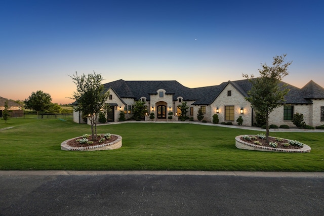 144 Condor Vw, Weatherford, TX 76087 - french country home featuring stone siding and a yard