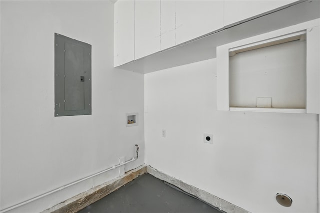 2705 Shelby St, Garland, TX 75041 - washroom with electric panel, hookup for an electric dryer, and hookup for a washing machine