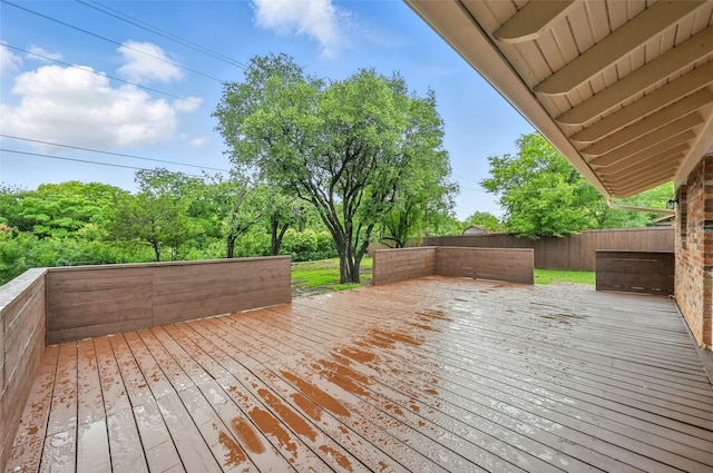 2705 Shelby St, Garland, TX 75041 - view of wooden deck