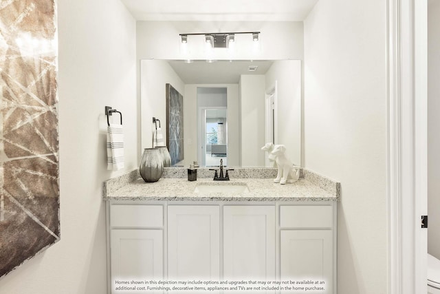 3803 Hidden Cove Ct, Rockwall, TX 75032 - bathroom featuring vanity and toilet