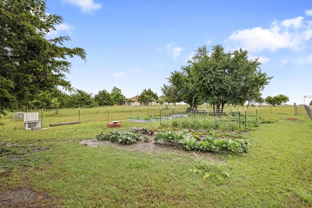 5885 State Highway 160, Whitewright, TX 75491 - view of yard with a vegetable garden and a rural view