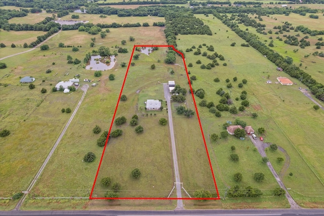 5885 State Highway 160, Whitewright, TX 75491 - view of rural area with property boundaries highlighted