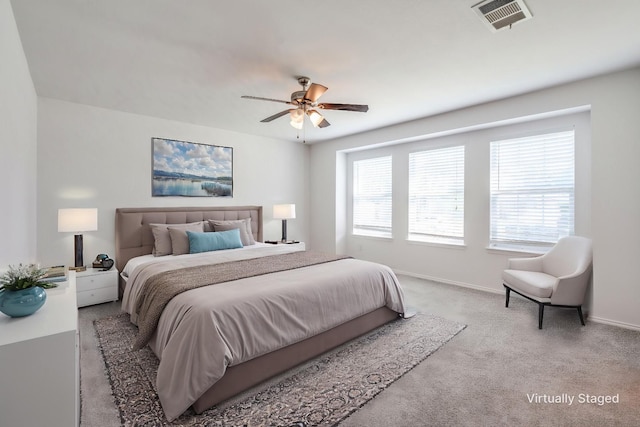 12430 Ridgetop Cir, Frisco, TX 75035 - bedroom with carpet flooring and a ceiling fan