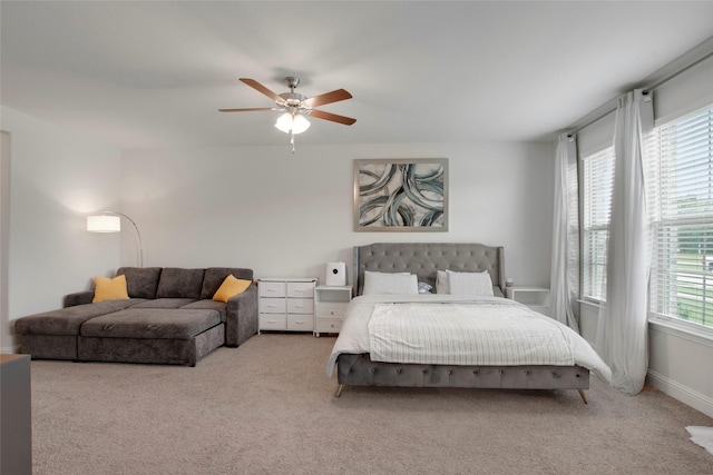 11504 Dawn Mist Dr, Frisco, TX 75035 - bedroom with carpet floors and a ceiling fan