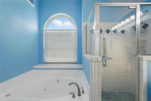 1801 Bent Brook Dr, Mesquite, TX 75181 - full bath featuring a jetted tub and a shower stall