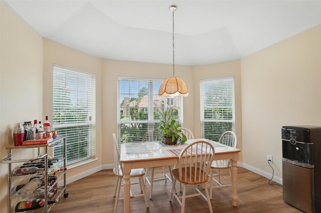 1801 Bent Brook Dr, Mesquite, TX 75181 - dining area with wood finished floors and plenty of natural light