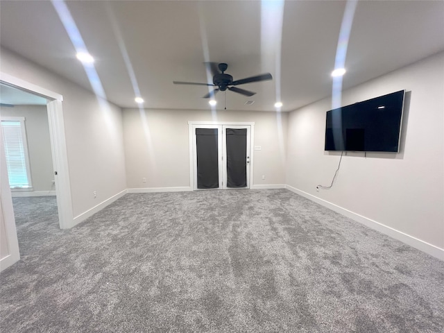 104 Kimberly St, Sulphur Springs, TX 75482 - unfurnished living room featuring ceiling fan and carpet