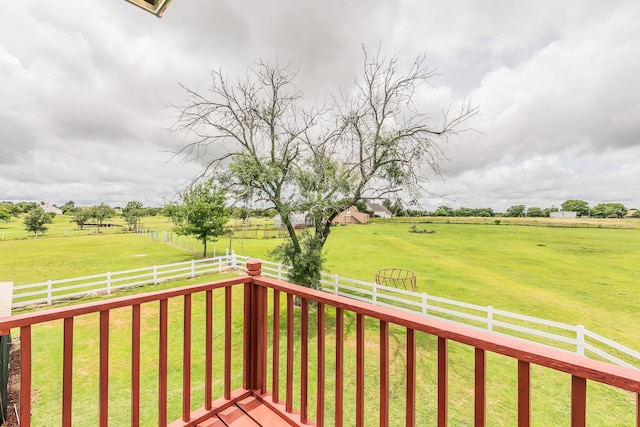 3148 Fm 66, Waxahachie, TX 75167 - deck featuring a rural view and a fenced backyard