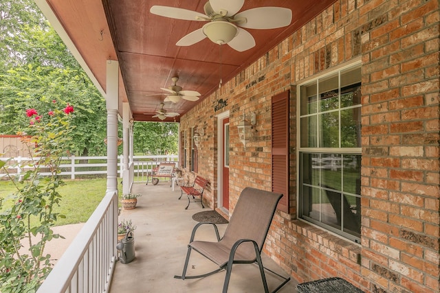 3148 Fm 66, Waxahachie, TX 75167 - porch with ceiling fan