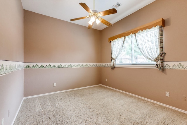 3506 Ash Cir, Richardson, TX 75082 - carpeted spare room with a ceiling fan and baseboards
