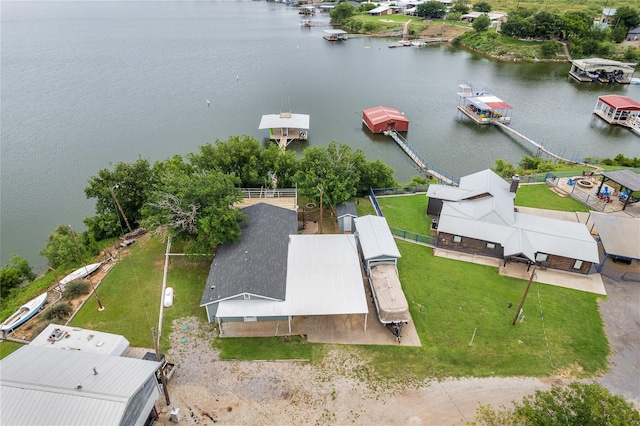 326 Moonshine Cir, Seymour, TX 76380 - aerial view of a large body of water
