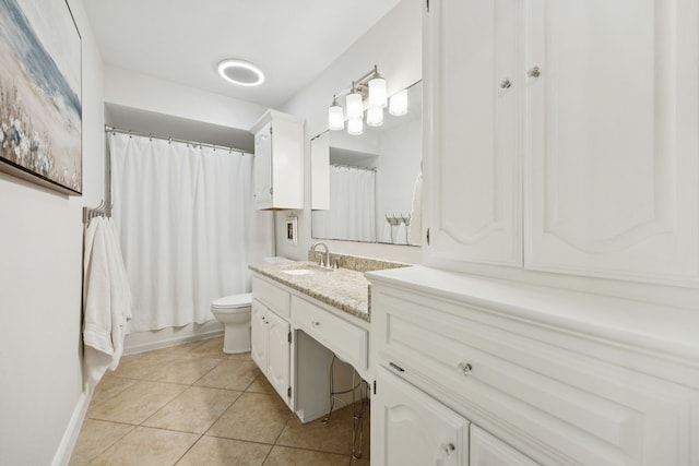 312 Bluffview Ct, Forney, TX 75126 - full bath featuring vanity, tile patterned floors, and curtained shower