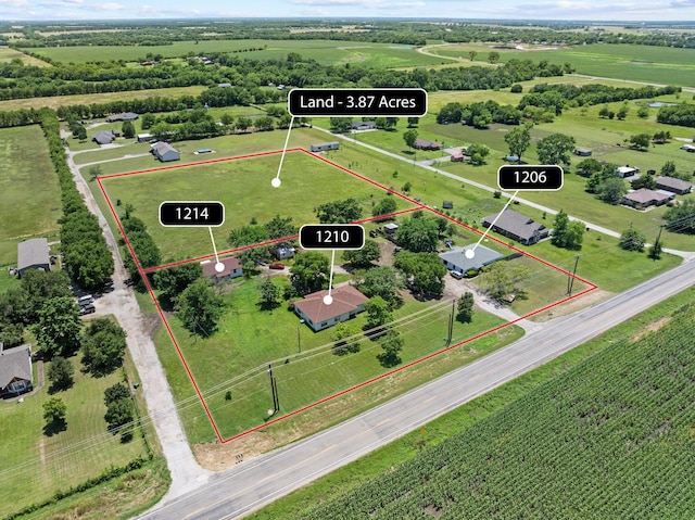 1206 Fm 902, Howe, TX 75090 - view of rural area with property parcel outlined