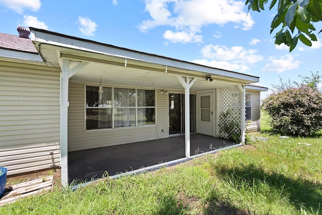 1206 Fm 902, Howe, TX 75090 - rear view of house featuring a patio area and ceiling fan