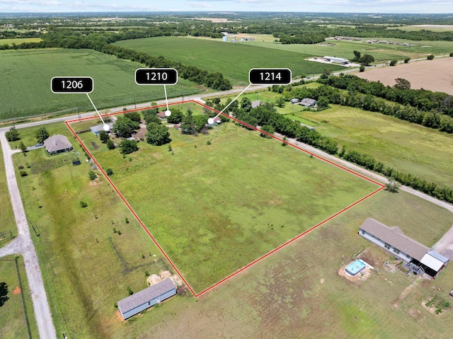 1206 Fm 902, Howe, TX 75090 - view of rural area featuring property parcel outlined