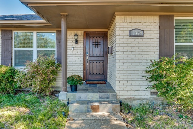 11329 Mccree Rd, Dallas, TX 75238 - doorway to property with brick siding