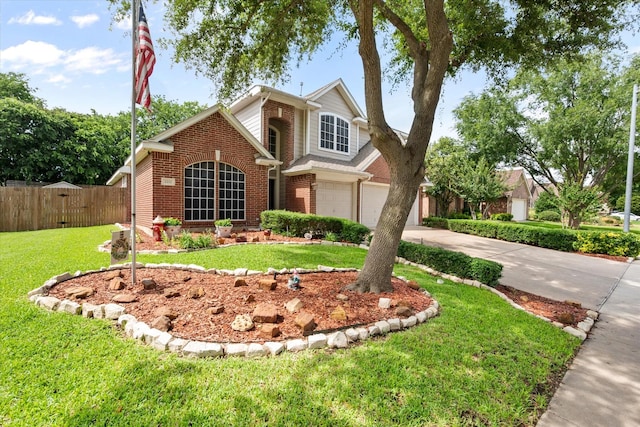 2213 Laura Elizabeth Trl, Mansfield, TX 76063 - traditional-style house featuring brick siding, an attached garage, and driveway