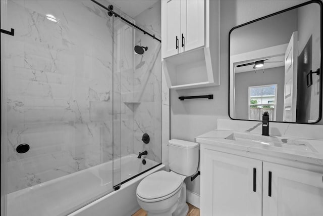 13017 Rainier, Woodway, TX 76712 - full bath with vanity and shower / bath combination with glass door