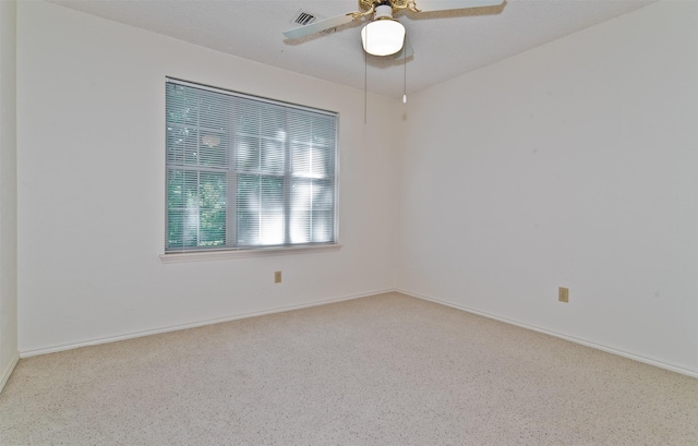 748 Arbor Creek Dr, Desoto, TX 75115 - spare room featuring a ceiling fan and baseboards
